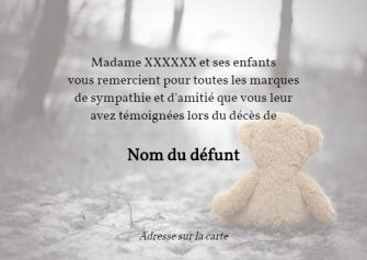 Ourson personnalisé