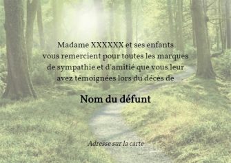 Foret personnalisé